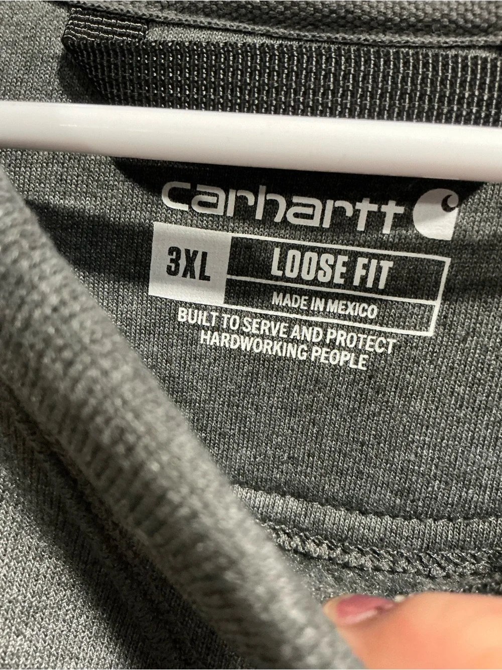 Carhartt Men's Dark Charcoal Crewneck Sweatshirt with Pocket